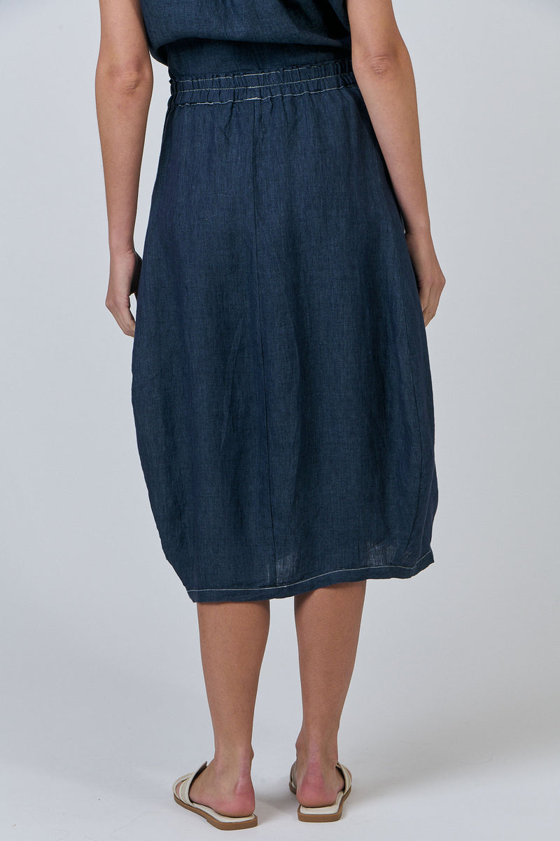 Linen Skirt - Poseidon