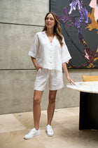 Linen Short - White