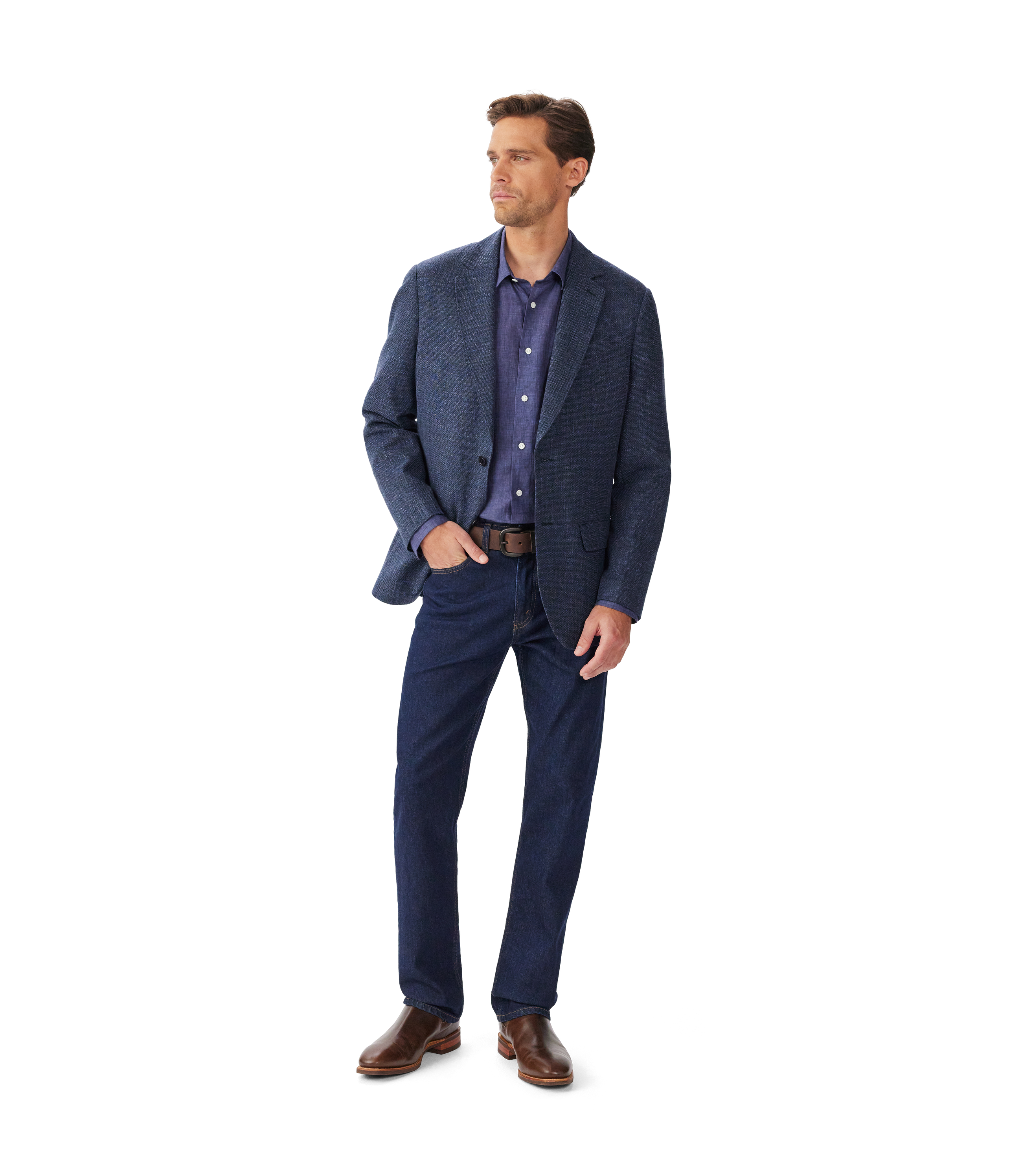Bunda Cotton Blazer - Navy