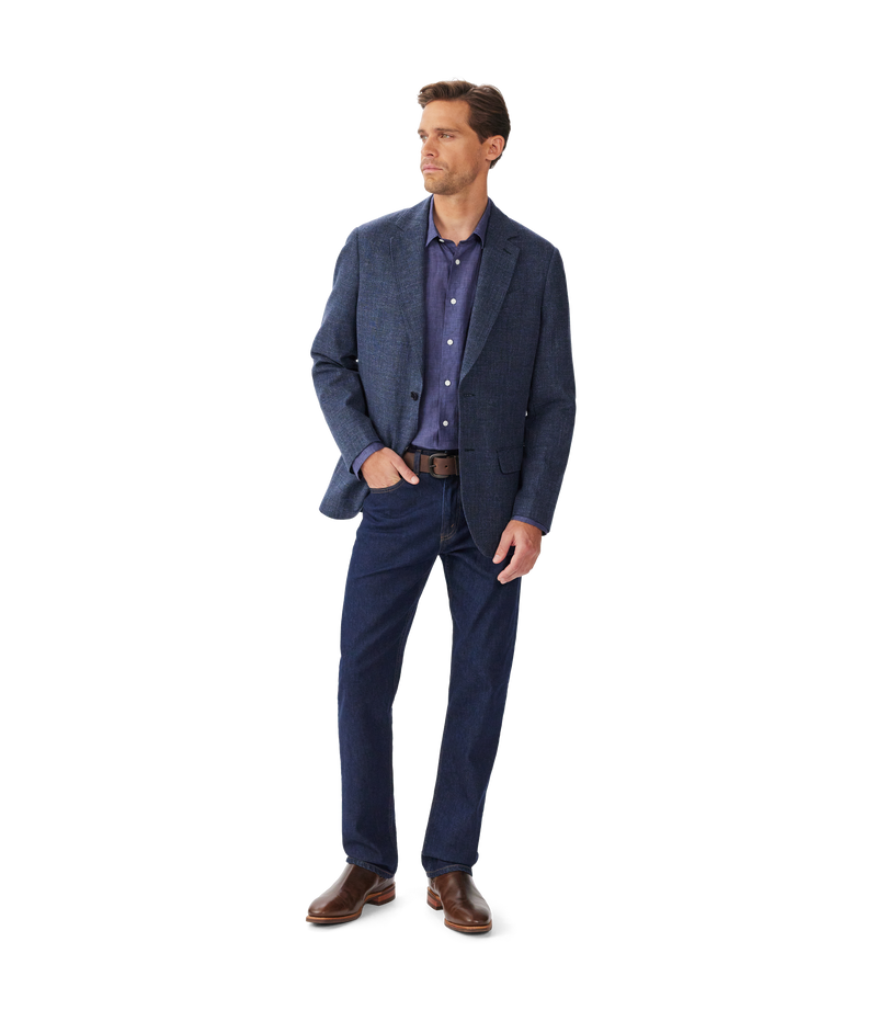 Bunda Cotton Blazer - Navy