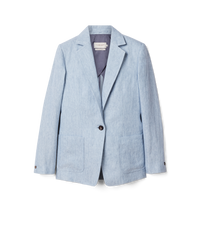 Strahan Linen Blazer - Light Blue