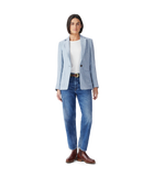 Strahan Linen Blazer - Light Blue