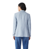Strahan Linen Blazer - Light Blue