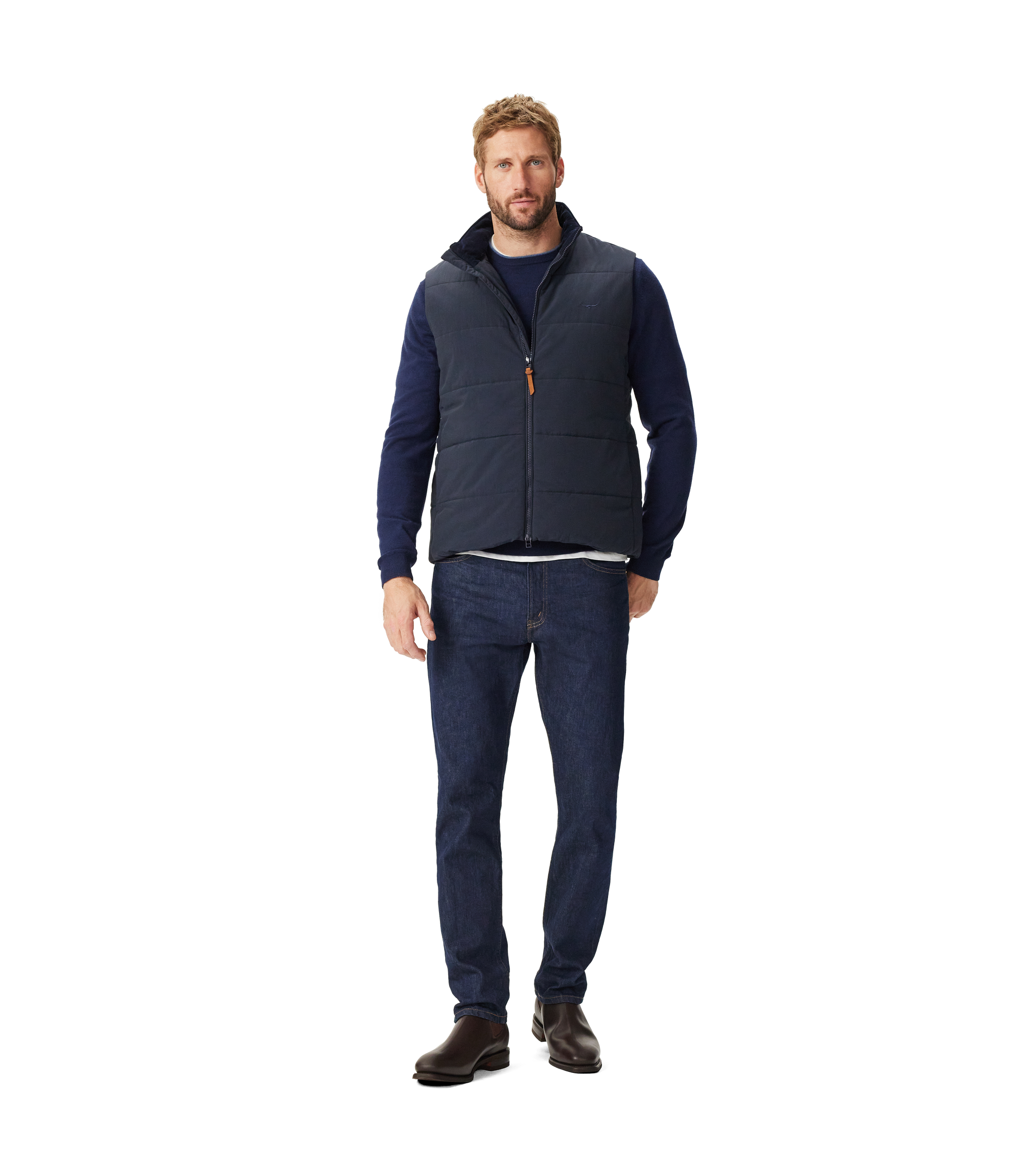 Padstow Vest - Navy