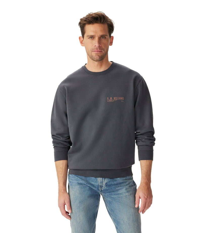 Flinders Crew Sweatshirt - Vintage Black