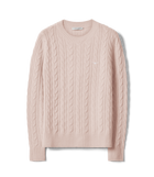 Seaforth Lambswool Cabel Knit - Pink