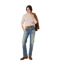 Seaforth Lambswool Cabel Knit - Pink