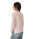 Seaforth Lambswool Cabel Knit - Pink