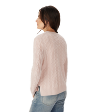 Seaforth Lambswool Cabel Knit - Pink