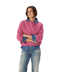 Buck Easy Crew Sweatshirt - Fushia