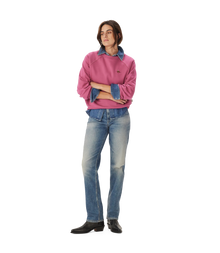 Buck Easy Crew Sweatshirt - Fushia