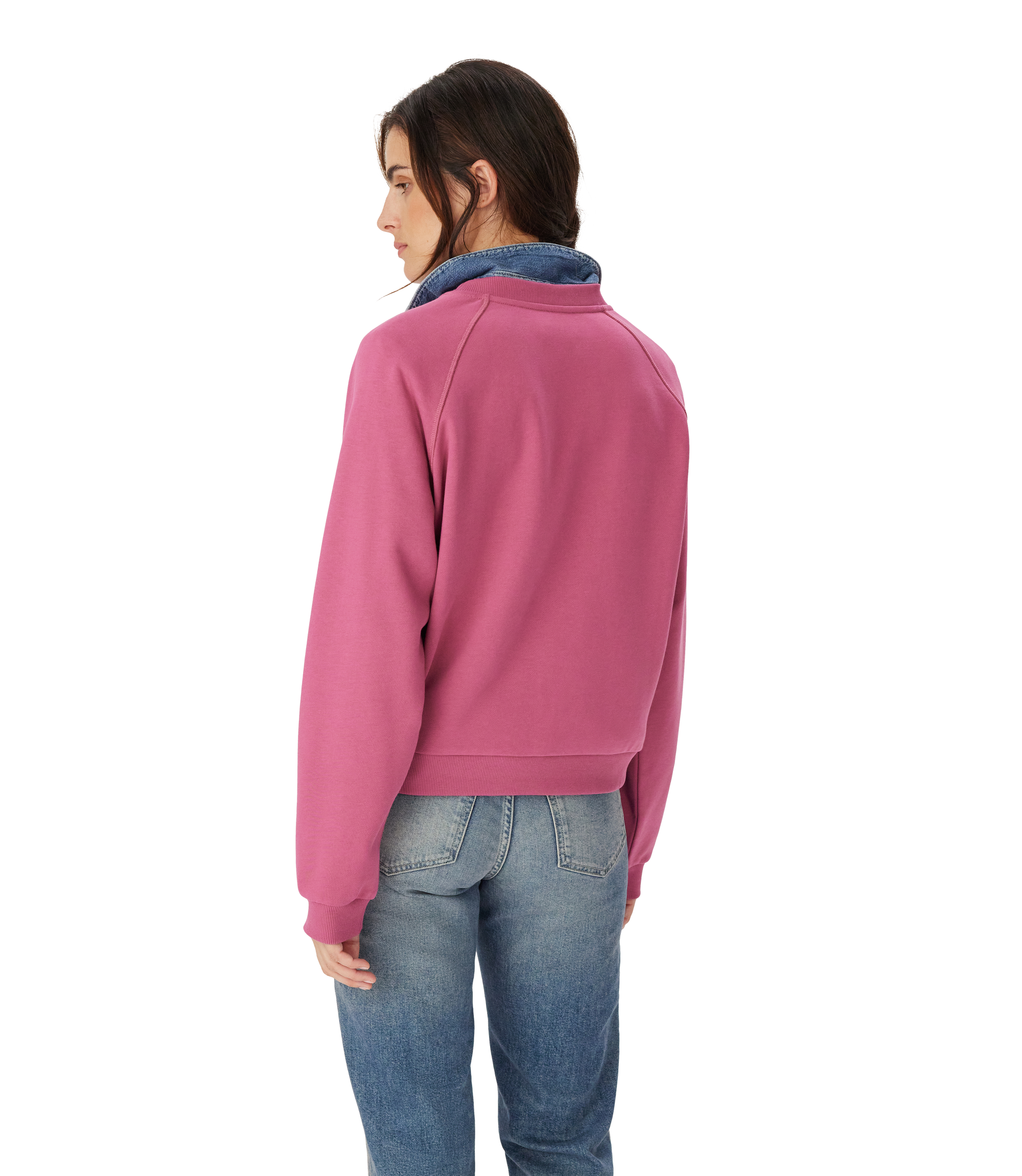 Buck Easy Crew Sweatshirt - Fushia