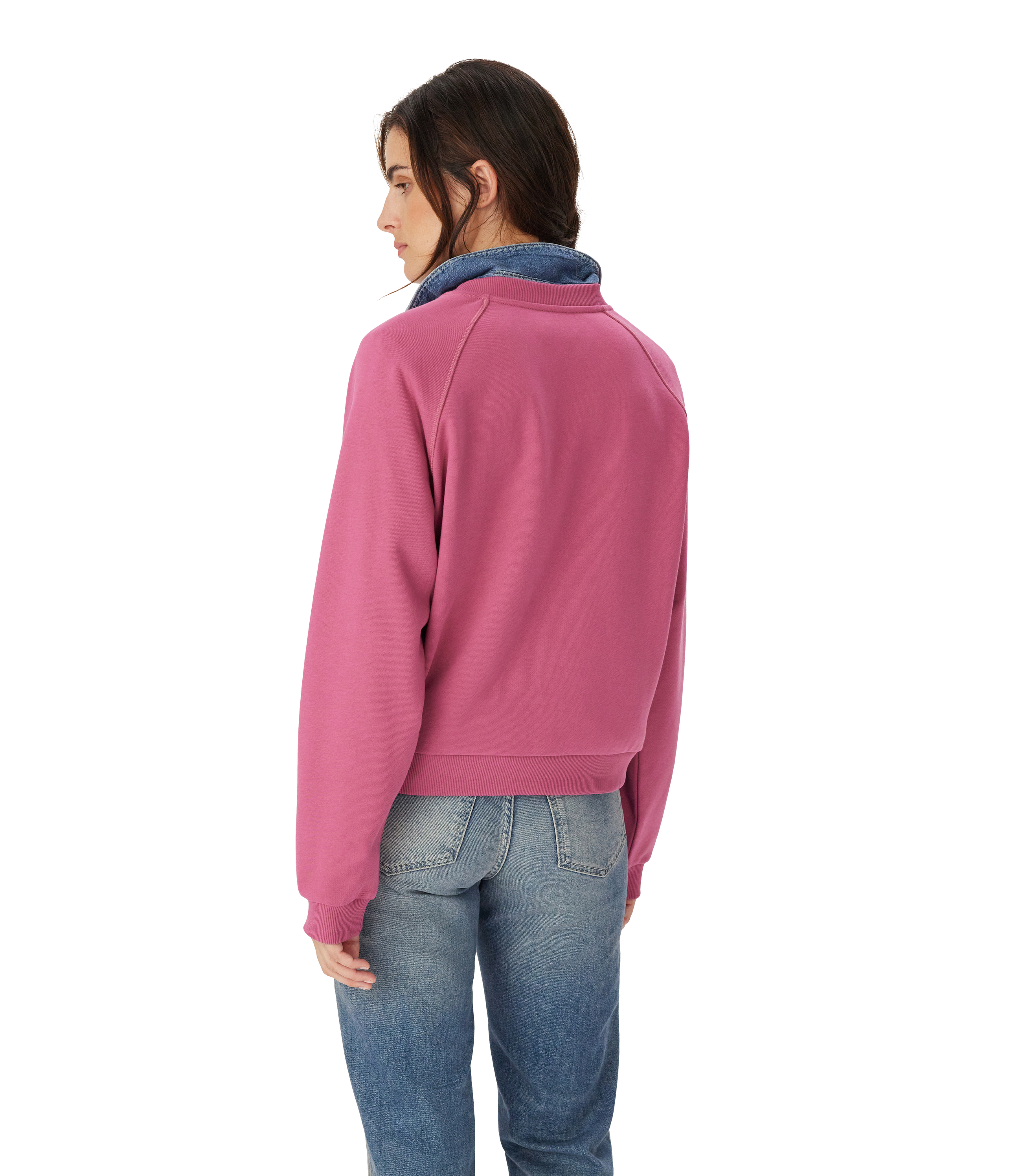 Buck Easy Crew Sweatshirt - Fushia