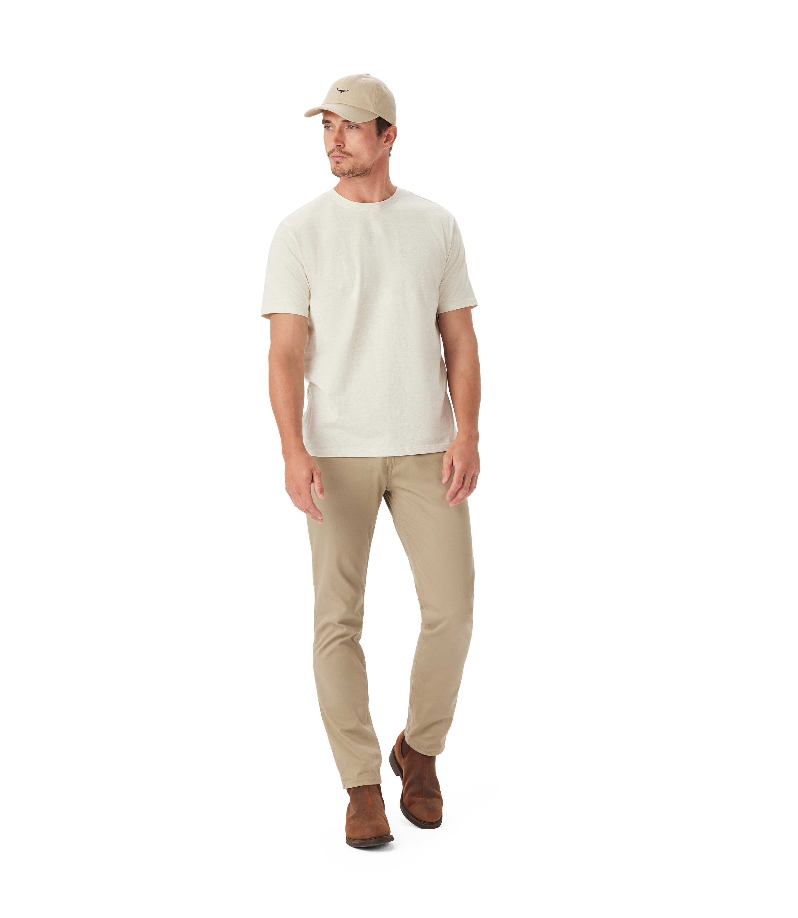 Parsons T-Shirt - White Marle