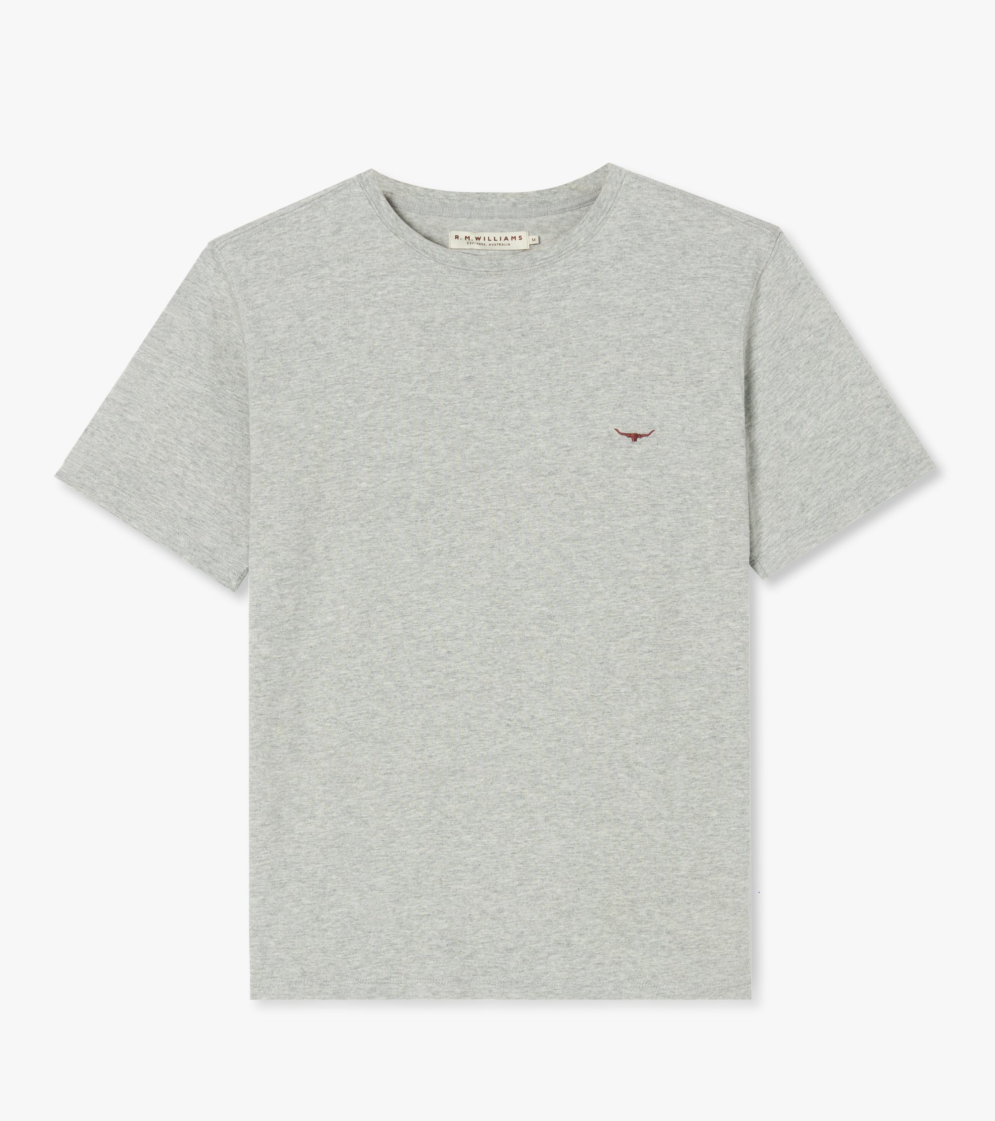 Parson T-Shirt - Grey Marle/Chestnut