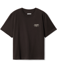 Louth Back Print T-Shirt - Dark Chocolate