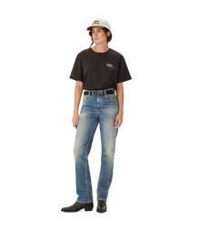 Louth Back Print T-Shirt - Dark Chocolate