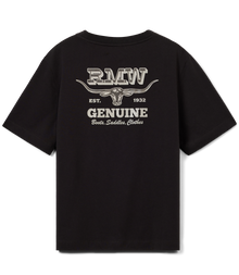 Louth Back Print T-Shirt - Dark Chocolate
