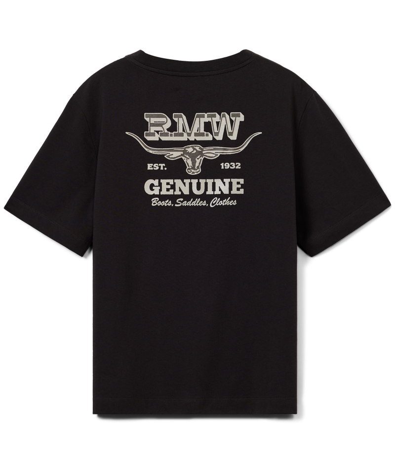 Louth Back Print T-Shirt - Dark Chocolate