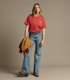 Rodeo Queen Embro T Shirt - Scarlet