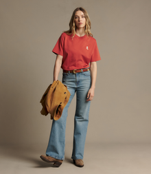 Rodeo Queen Embro T Shirt - Scarlet