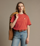 Rodeo Queen Embro T Shirt - Scarlet