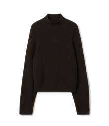 Trail Turtleneck Merino Knit - Chocolate