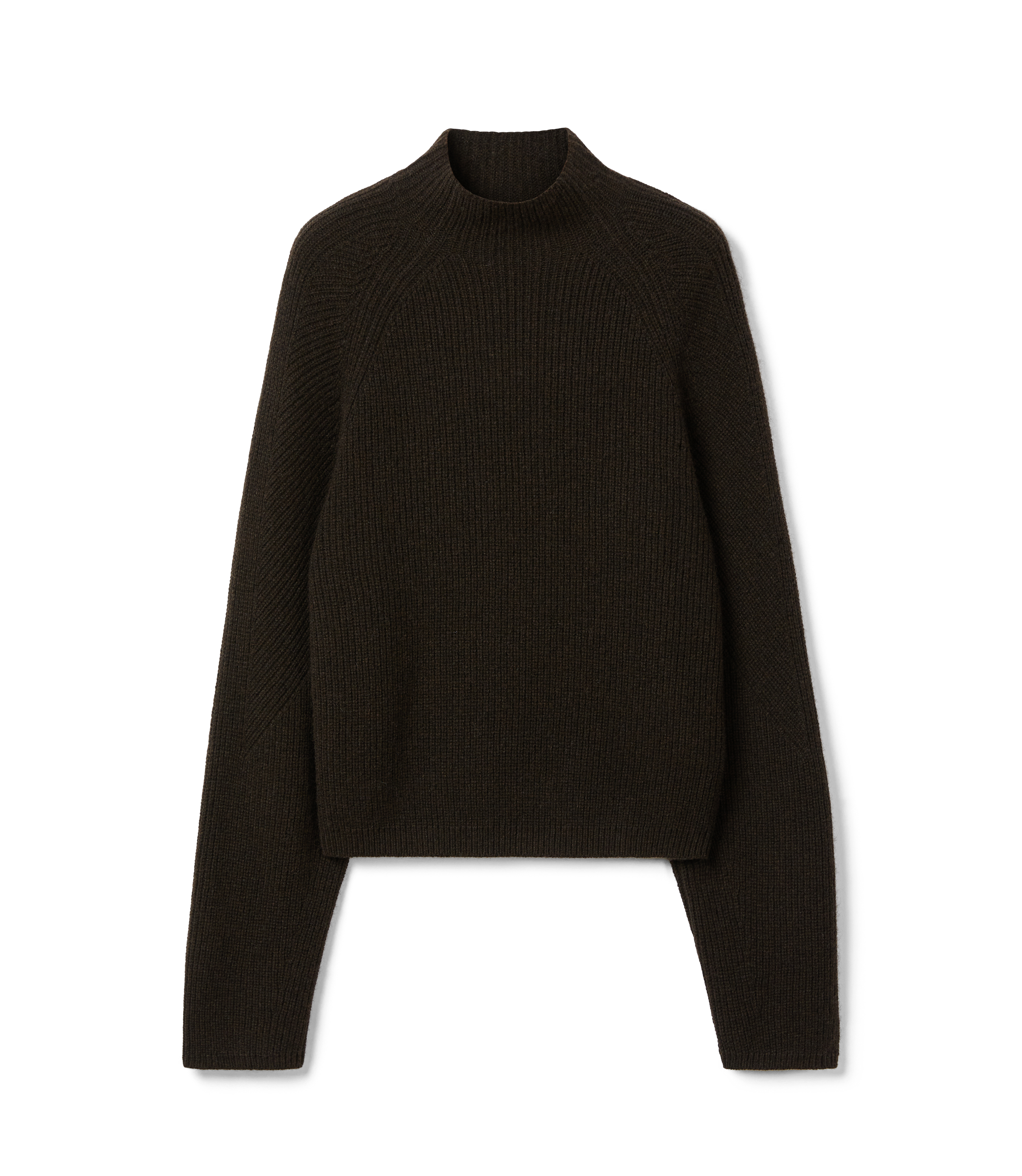 Trail Turtleneck Merino Knit - Chocolate