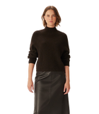Trail Turtleneck Merino Knit - Chocolate