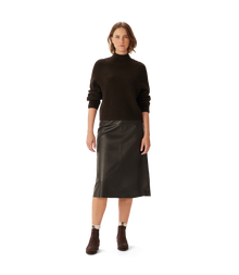 Trail Turtleneck Merino Knit - Chocolate