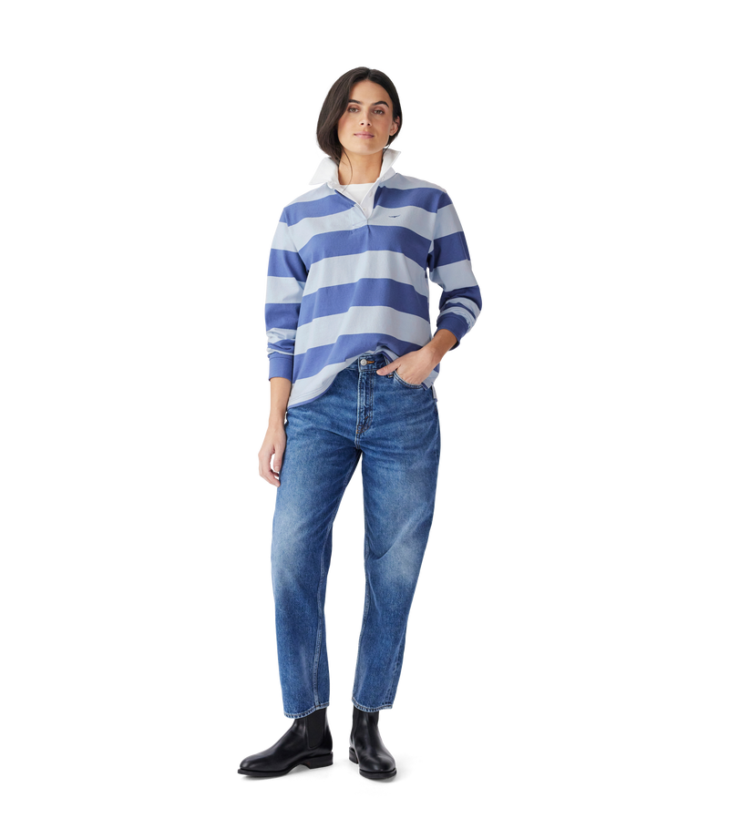 Narran Stripe Rugby - Blue