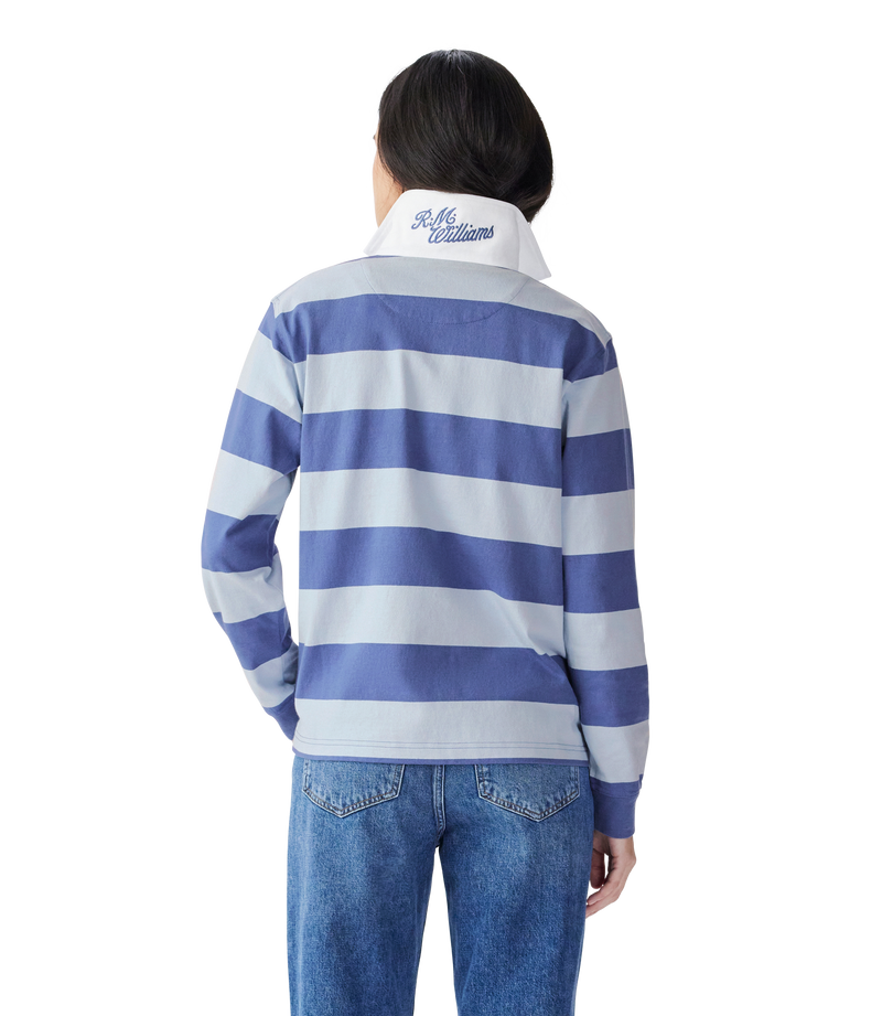Narran Stripe Rugby - Blue
