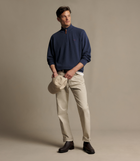 Warner Popcorn Qtr Zip Knit - Blue