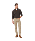 Ernest 1/4 Zip Merino Knit - Chestnut