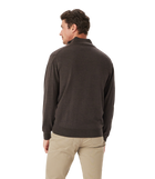 Ernest 1/4 Zip Merino Knit - Chestnut