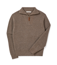 Linton 1/4 Zip Lambswool Knit