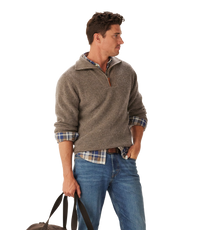 Linton 1/4 Zip Lambswool Knit