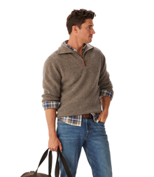 Linton 1/4 Zip Lambswool Knit