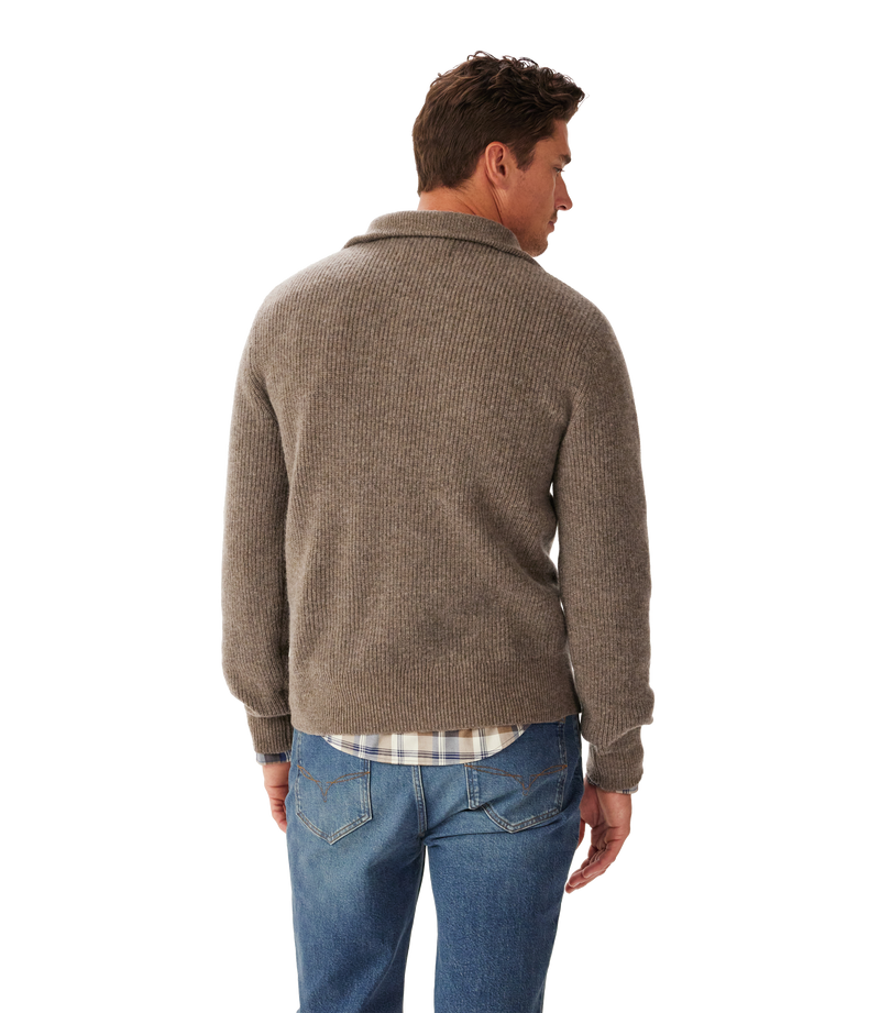 Linton 1/4 Zip Lambswool Knit
