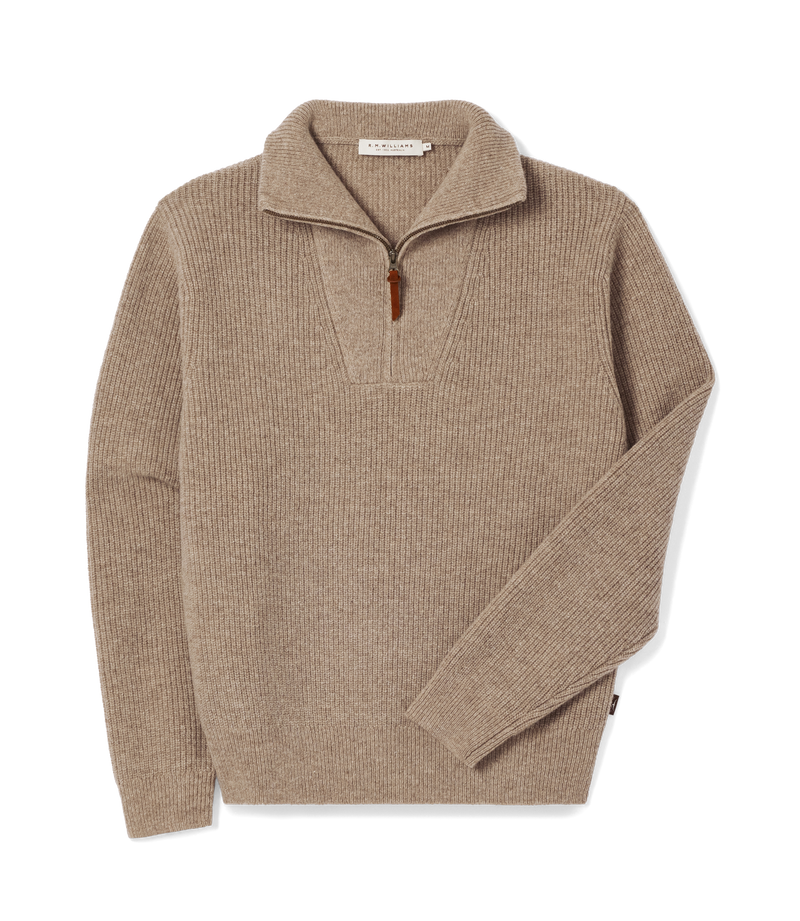 Linton Lambswool 1/4 Zip Knit