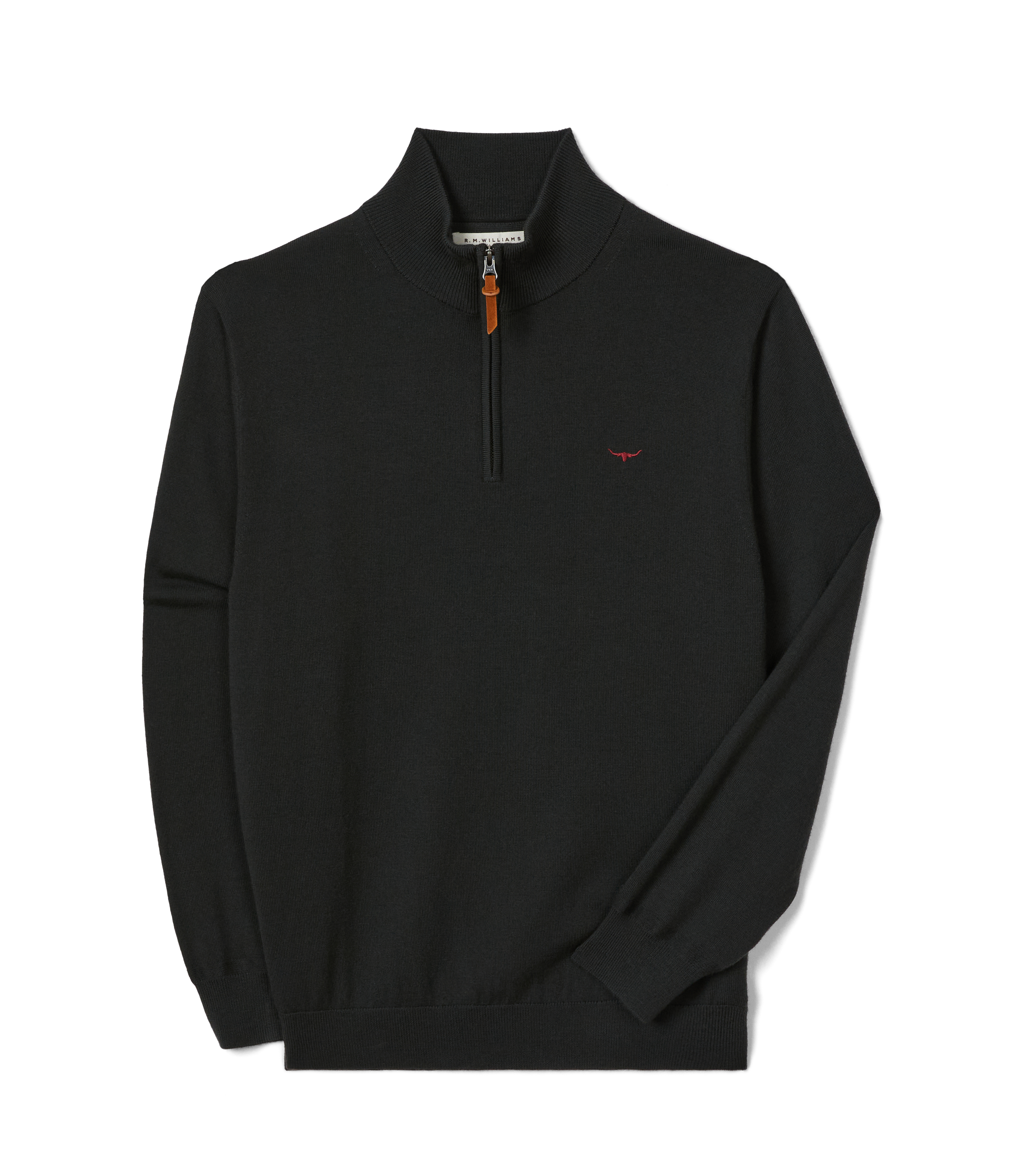 Ernest Merino 1/4 Zip Knit - Forest Green