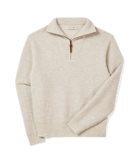 Linton 1/4 Zip Lambswool Knit