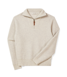 Linton 1/4 Zip Lambswool Knit