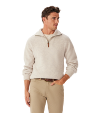 Linton 1/4 Zip Lambswool Knit