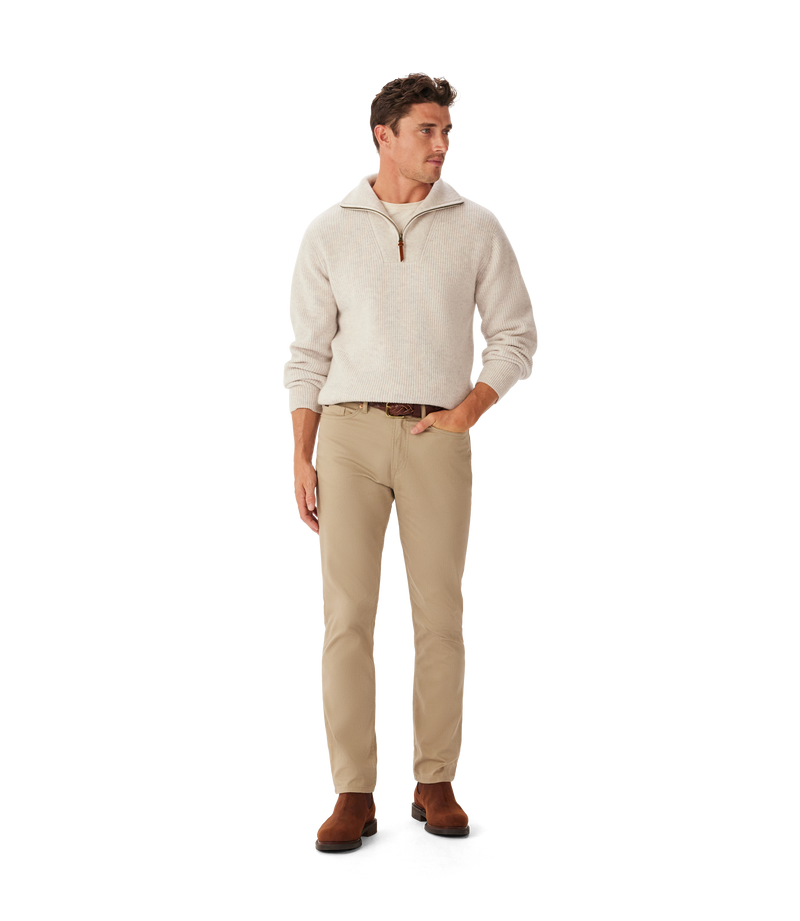 Linton 1/4 Zip Lambswool Knit