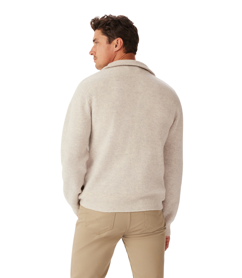 Linton 1/4 Zip Lambswool Knit