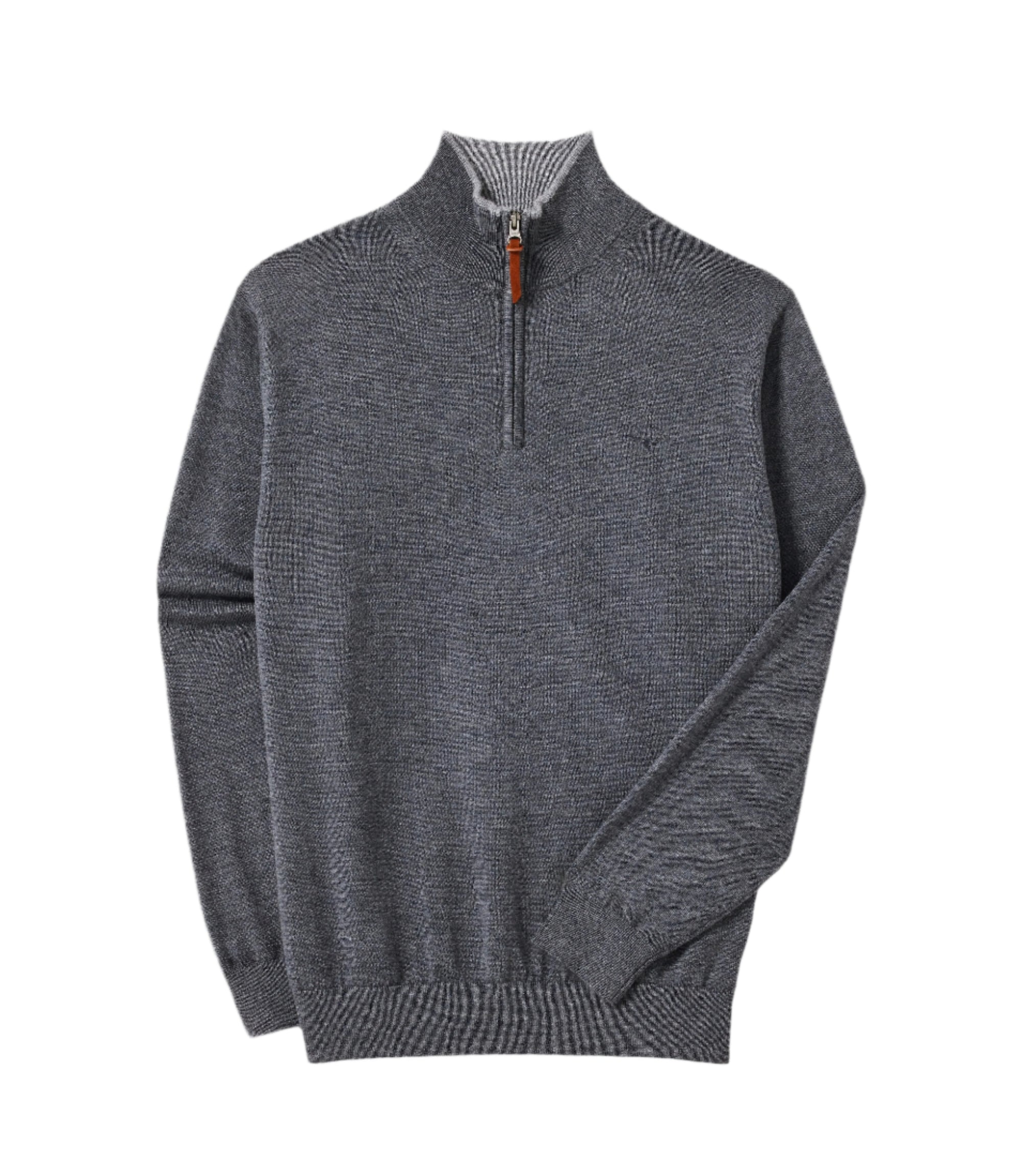 Ernest 1/4 Zip Merino Knit - Sea Mist