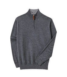 Ernest 1/4 Zip Merino Knit - Sea Mist