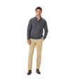 Ernest 1/4 zip merino knit - Sea Mist