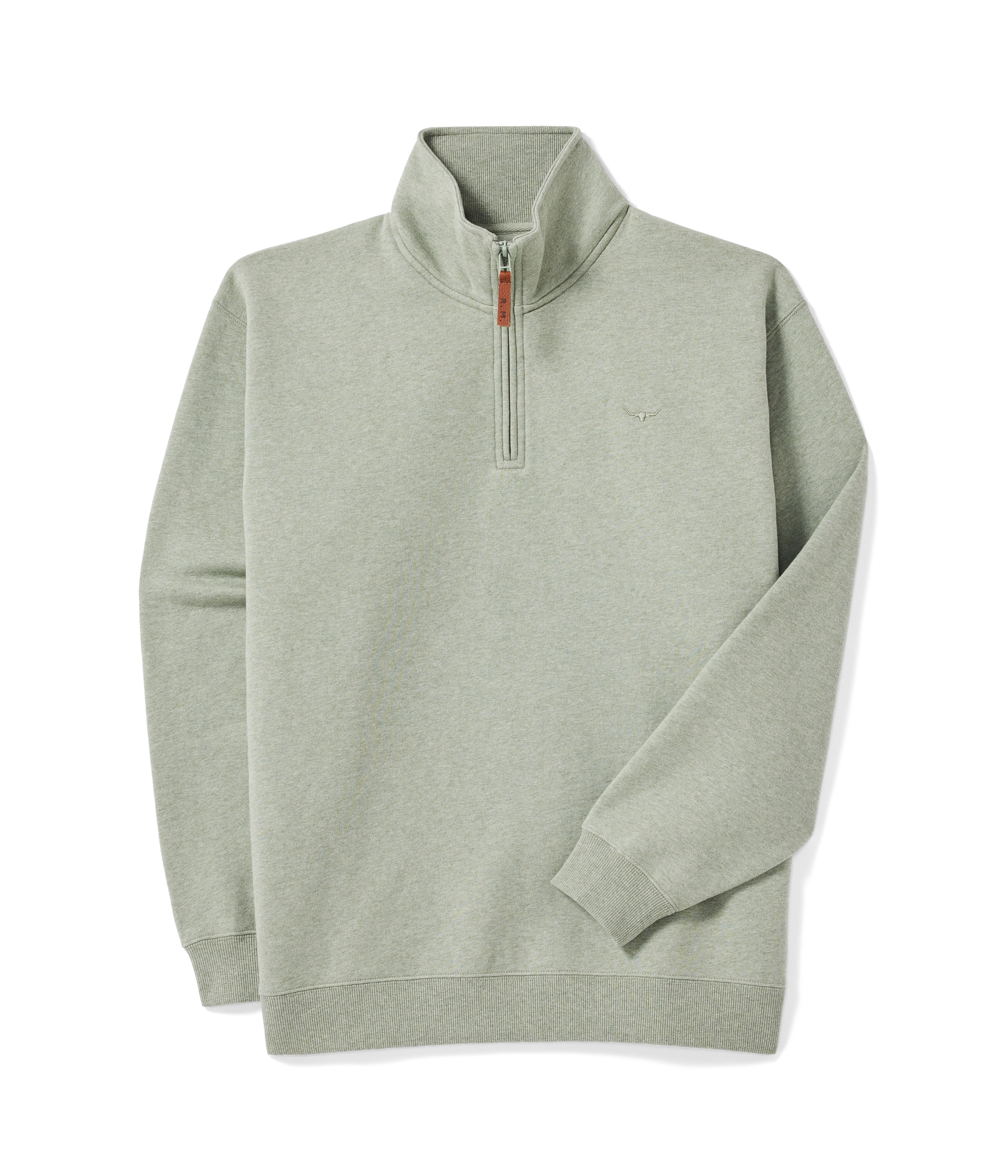 Mulyungarie 1/4 Zip Sweatshirt - Green Marle
